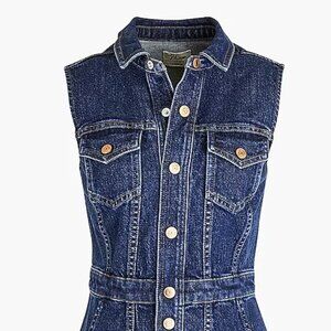 J.Crew sleeveless denim mini dress